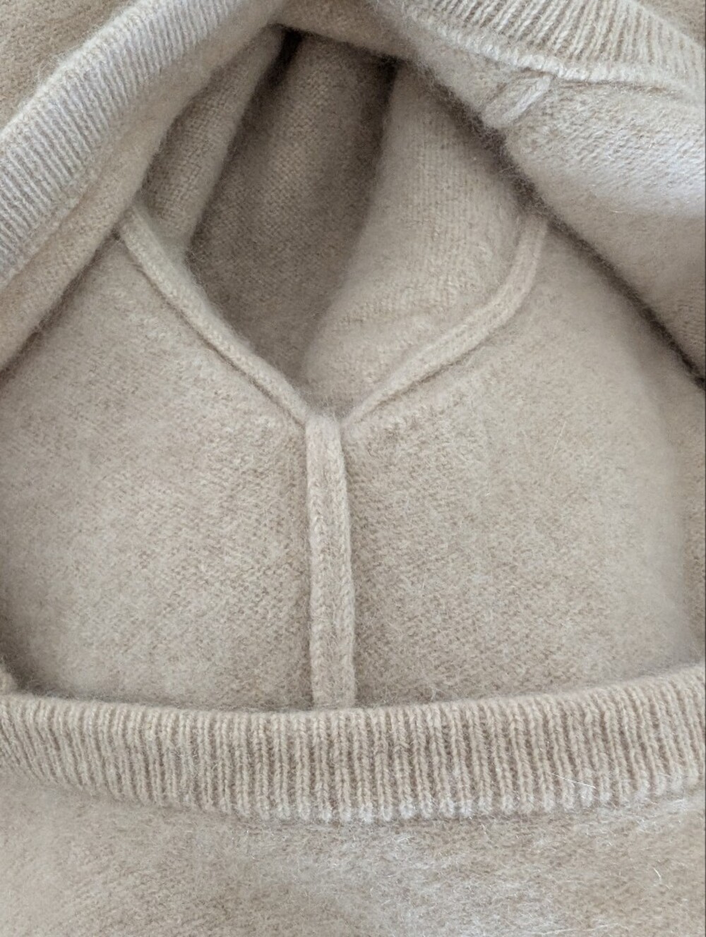Pringle Of Scotland 100% Cashmere Approx Large V Neck Cream Sweater - Picture 9 of 14
